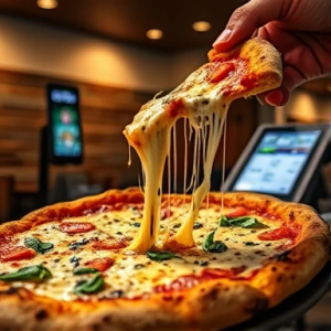 وب کیوسک پیتزا فروشی